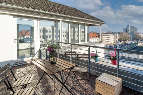 Appartement Stylisches Penthouse zentral Balkon 75m2 NFLX 12A Berliner Allee Hanovre