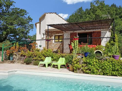 Stylish holiday home near St Br s with private swimming pool and stunning view Saint-Brès france