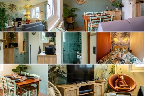 Appartement SUITE JUNGLE - JARDIN, NETFLIX et PARKING - Le Manoir aux Pommes 45 Rue de Bernay Orbec-en-Auge