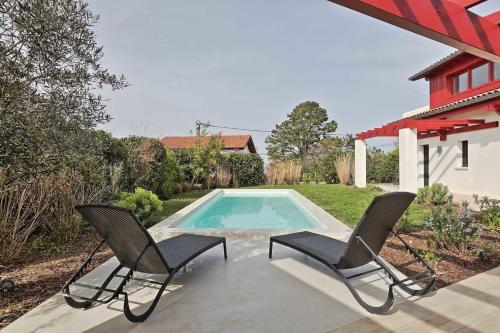 Superb villa with pool 10 min from the beach - Welkeys Bidart france