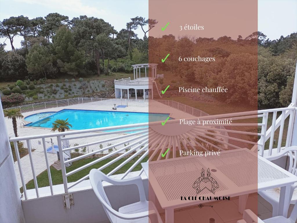 Appartement Superbe appartement avec piscine chauffée et parking privé - La Clé Chaumoise Appartement 331 24 Rue de la Cité des Pins, 85100 La Rudelière