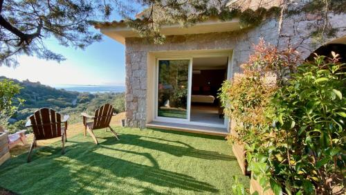 Villa Superbe villa avec piscine chauffée et vue mer à Palombaggia de Porra Porto-Vecchio