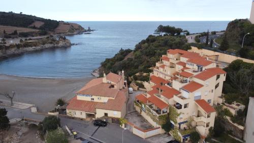 Appartement T3 PIEDS DANS L'EAU CLIM WIFI TERRASSE VUE MER Résidence solaris Allées des elmes appartement no 13 Banyuls-sur-Mer