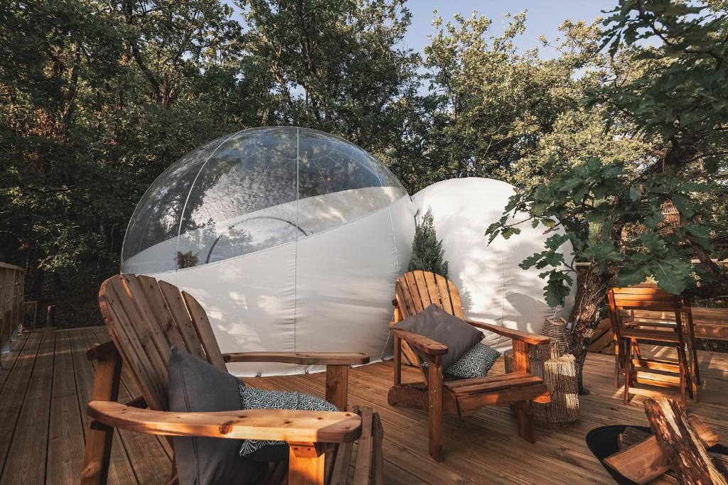 Tente de luxe Ô Clair de Bulles Sylvestre Bardy 47140 Monmares