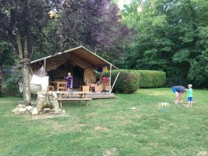 Safari tent at Camping de la Bonnette