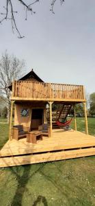 Tente Cabane du Camping Hautoreille