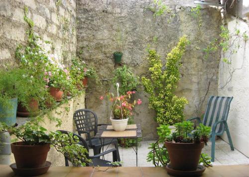 Terrasse fleurie Pézenas france