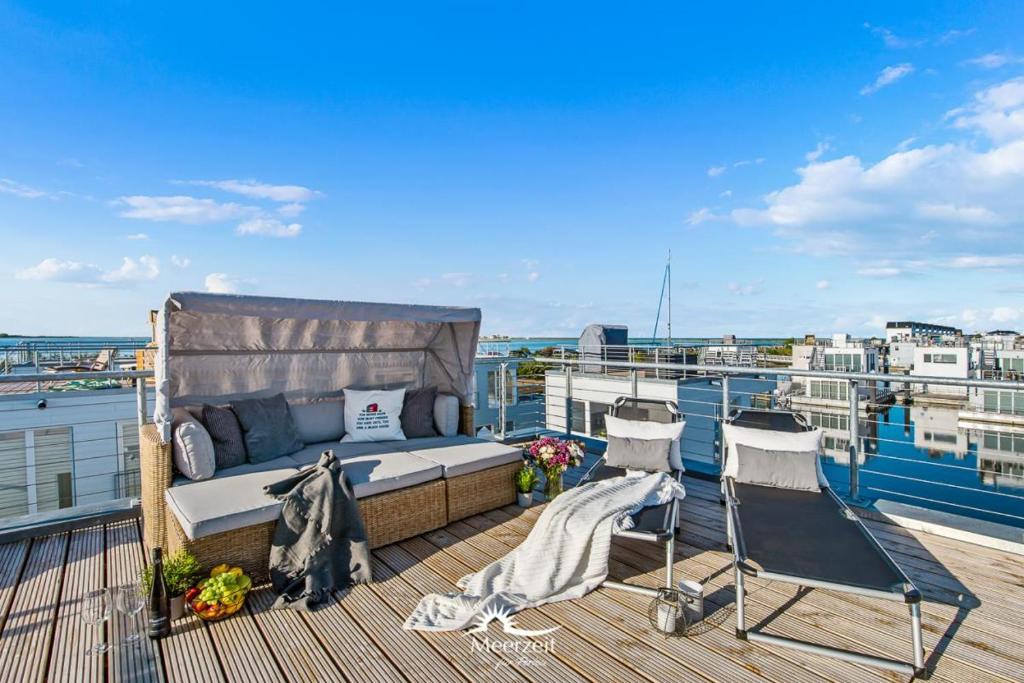 Bateau-hôtel Treibholz: Meerblick, Dachterrasse, Bootsanleger, Badeleiter, Sauna Schleidamm 3b, 24376 Olpenitz