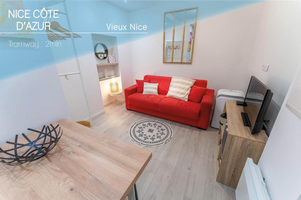 Appartement VIEUX NICE 4 studio STUDIO 2P hyper centre optimise 4 EME ETAGE 10 Rue Benoît Bunico, 06300 Nice