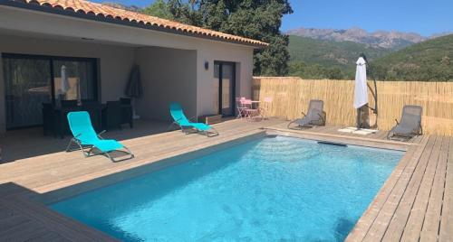 Villa 3 chambres avec piscine proche des piscines naturelles du Cavu Sainte-Lucie-de-Porto-Vecchio france