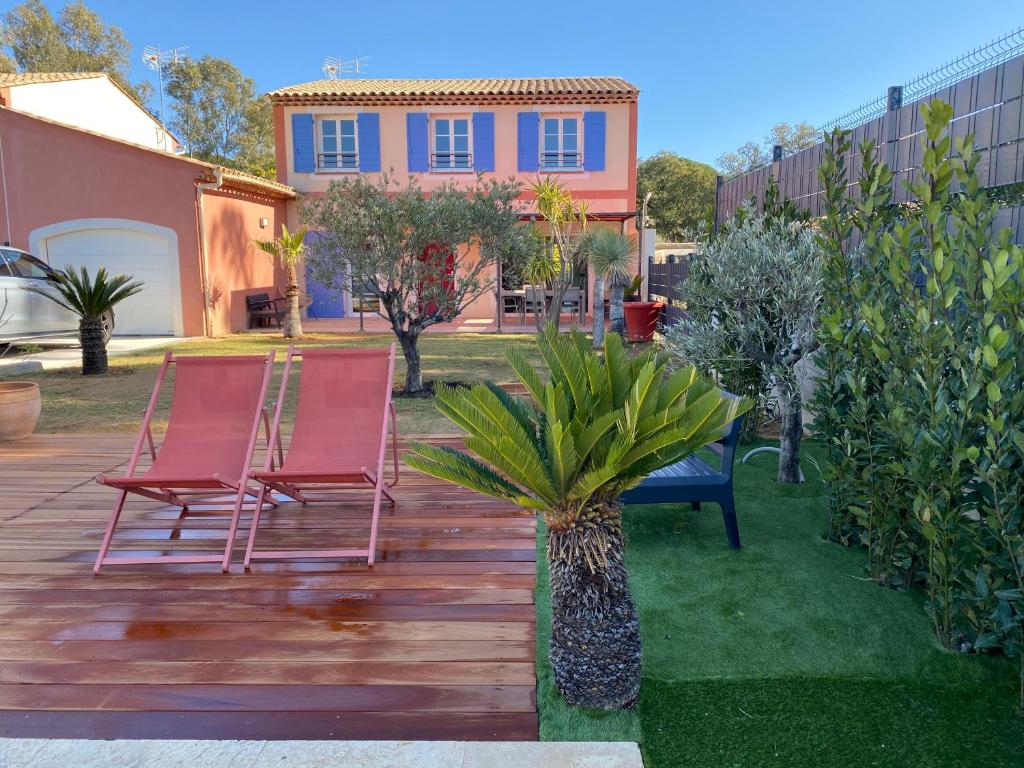 Villa Villa Adélaïde, proche Saint-Tropez, piscine, 500m de la mer 467 Chemin des Mûres, 83310 Grimaud