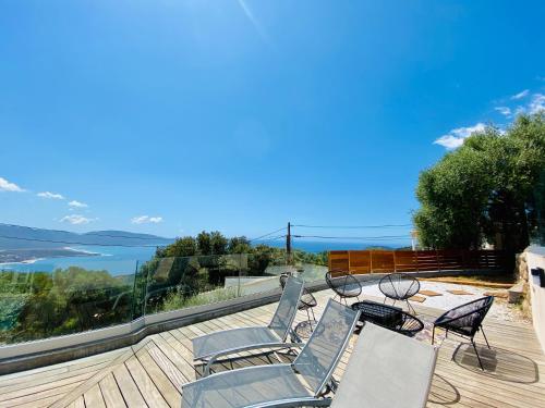 Villa Aria di Petra Vue mer et piscine chauffée Olmeto france