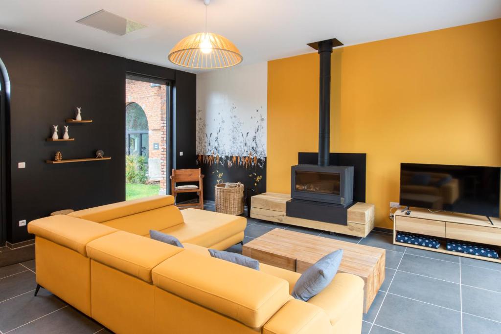 Villa Aux Petits Lapins de Sorval, sauna privé, fitness Ferme de Sorval Rue de Sorval 59127 Selvigny