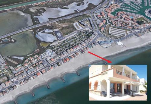 Belle villa sur vaste plage Palavas Montpellier