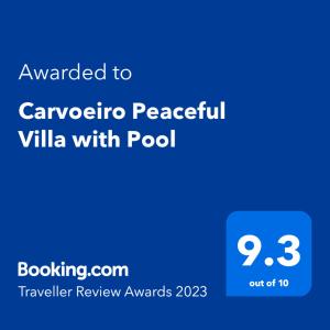 Carvoeiro Peaceful Villa with Pool