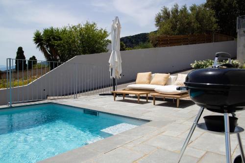 Casa lunga, 8 pax, clim, vue mer, piscine