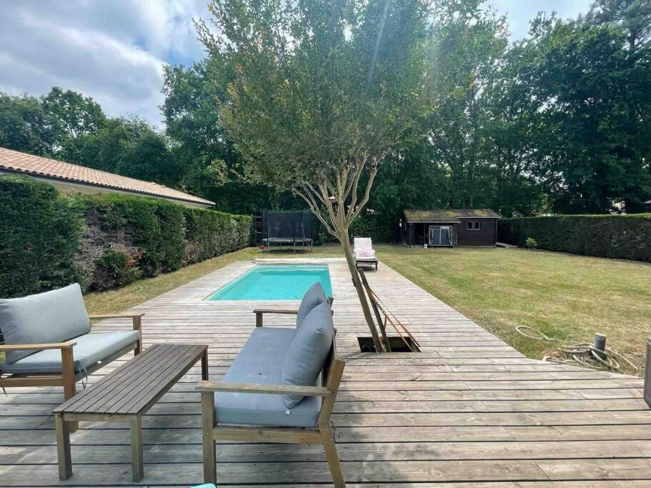 Chaleureuse maison☆Bassin d'Arcachon☆PISCINE 76 Allée des Places, 33470 Gujan-Mestras