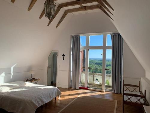 Château avec vue sur l'horizon