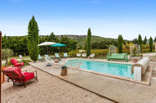 Villa de 3 chambres avec piscine privee jardin clos et wifi a Beaumes de Venise Beaumes-de-Venise france