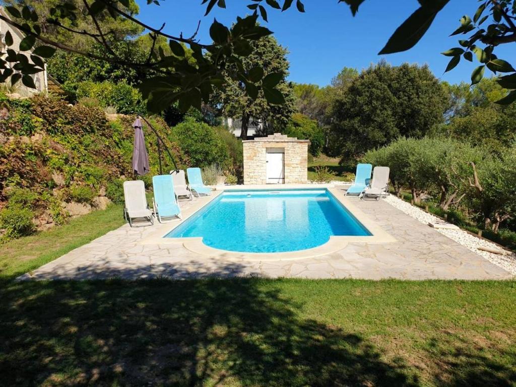 Villa Villa de 4 chambres avec piscine privee jardin clos et wifi a Saint Nazaire 635 Chemin de la Cazelle, 30200 Saint-Nazaire