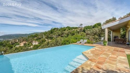 Villa de 4 chambres avec vue sur la mer piscine privee et jardin clos a Rayol Canadel sur Mer a 2 km de la plage Rayol-Canadel-sur-Mer france