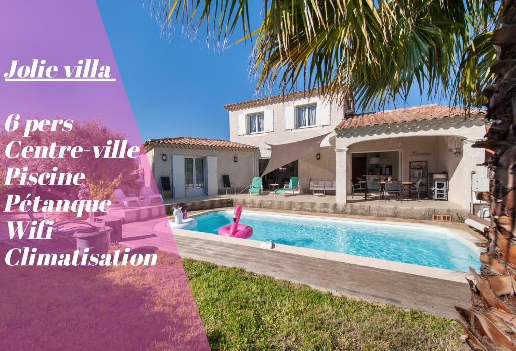 Villa Villa Deidière 6pers/piscine/pétanque/clim 1 Chemin de la Tigne, 83270 Saint-Cyr-sur-Mer