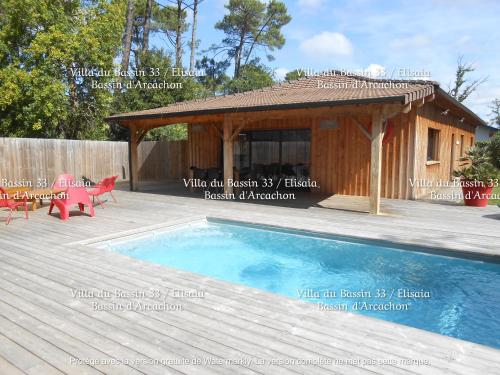 Villa du Bassin 33, piscine et SPA, 8 occupants, 130m2, proche plage, port et commerces, 4 chambres dans un quartier calme Arès france