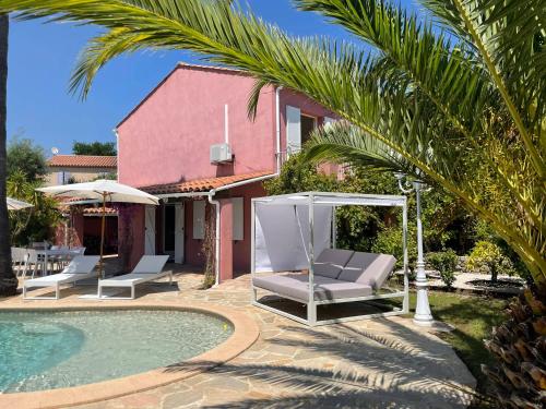 Fantastic pool villa 900m to the beach; with extravagant big garden