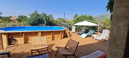 Villa Villa Fossi 10 pers piscine 10 min plage en voiture Lotissement Fossi San-Gavino-di-Carbini