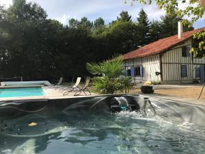 Villa Gîte landais de Capdebos avec piscine et spa 15 personnes lieu-dit Capdebos Est 485 route de capdebos 40120 Cachen Aquitaine