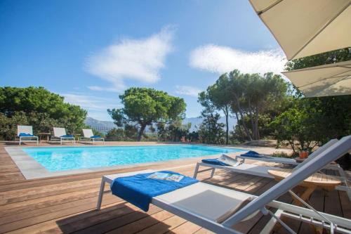 Villa in Calvi with swimming pool garden sea view and near the beach Calvi france