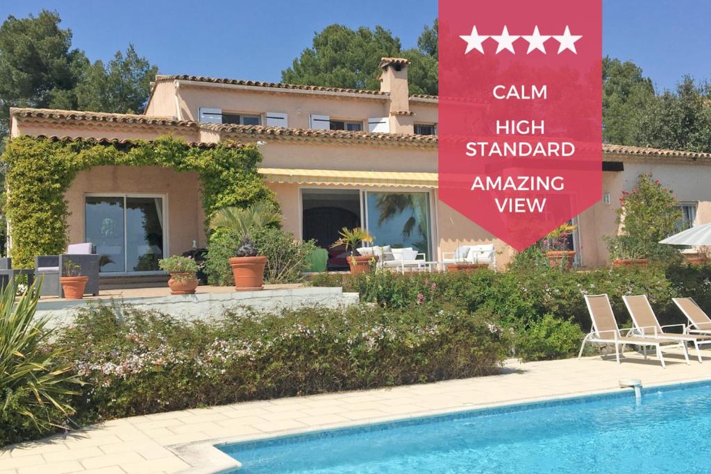 Villa La provençale Vacation House for 8 people with breathtaking view! 40 chemin des chênes verts 06530 Peymeinade