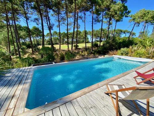 Villa les Mimosas with pool and fantastic views Lacanau france