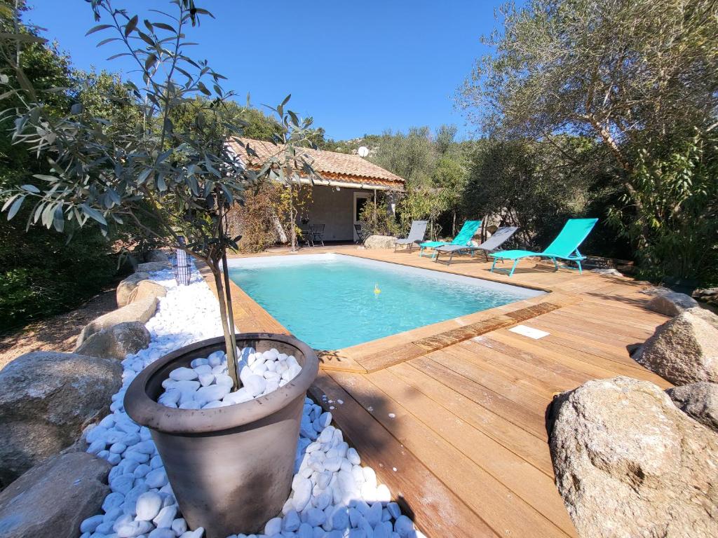 Villa Maison avec piscine chauffée Pascialella de Précojo 20137 Porto-Vecchio