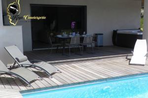 Maison de vacances T3 piscine jacuzzi privée 5 min Mer