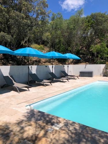 maison piscine chaufée