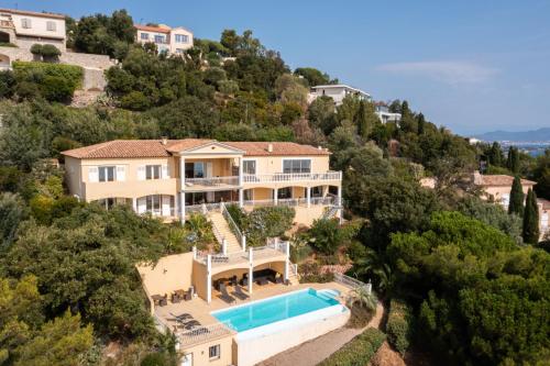 Villa Montecarlo with stupendous view overlooking sea Les Issambres france