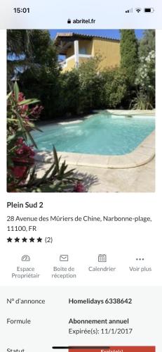 Villa near the sea with private pool Narbonne-Plage france