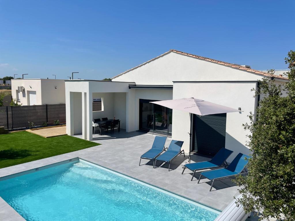 Villa Villa neuve 5 Etoiles avec piscine chauffée, à 900m des plages 6, Impasse de la Bécasse, 34410 Sérignan