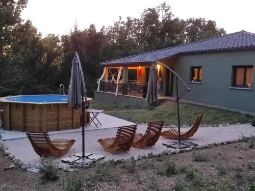 Villa Papaye 6 personnes Saint-Jean-de-Maruéjols-et-Avéjan france