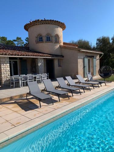 Villa Terre d'Azur with heated private pool Fayence france