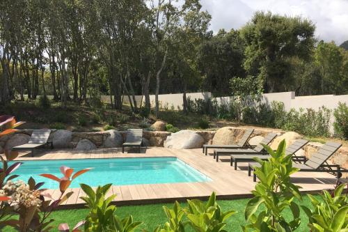 Villa Tinuta 8 pers piscine chauffée 5 min plage en voiture Sainte-Lucie-de-Porto-Vecchio france