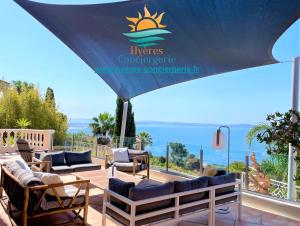 Villa 4*-vue sur les les Iles D'Or-Carqueiranne