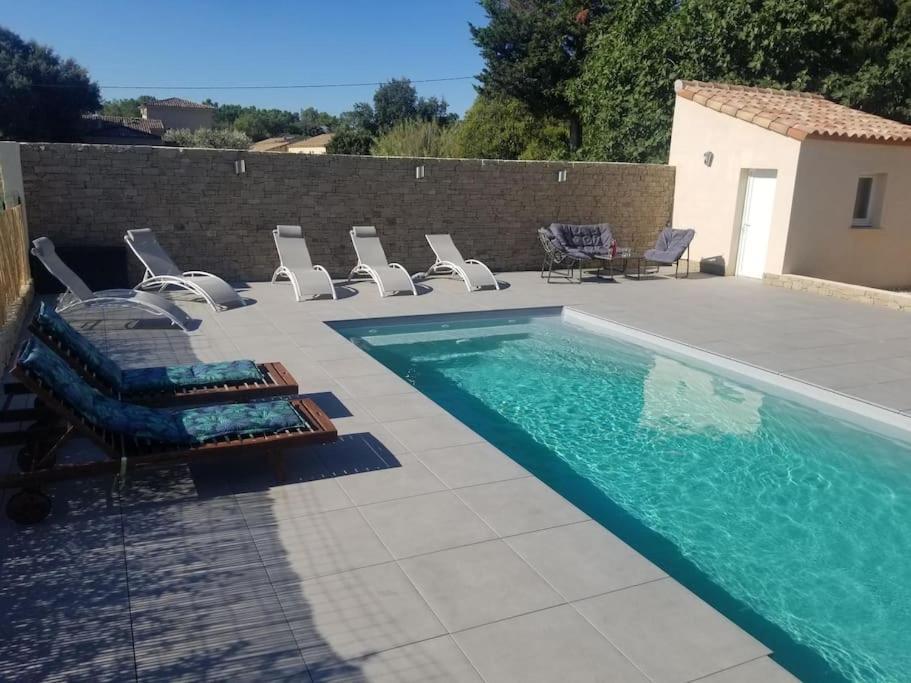 Villa Villa avec piscine chauffée privée à 5 min d'Uzès. 181 Chemin des Pins de Bataille 30700 Saint-Quentin-la-Poterie