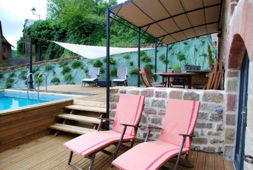 Villa de 3 chambres avec piscine privee terrasse et wifi a Noailhac