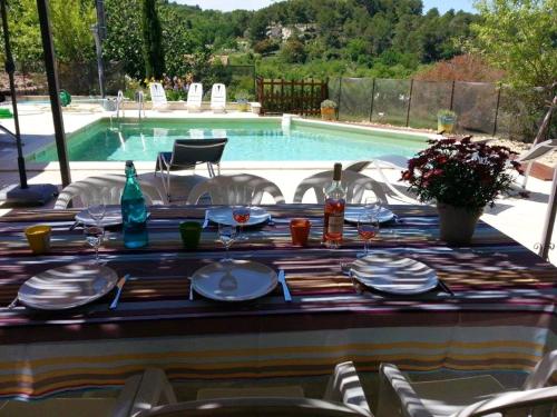 Villa de 4 chambres avec piscine privee et jardin clos a Le Beaucet