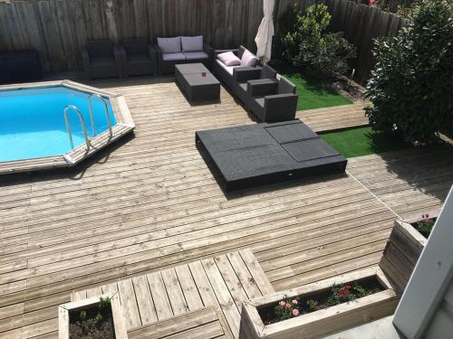 Villa de 4 chambres avec piscine privee jardin clos et wifi a Biscarrosse