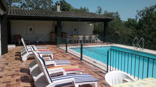 Villa de 5 chambres avec piscine privee jardin et wifi a Chauzon a 3 km de la plage