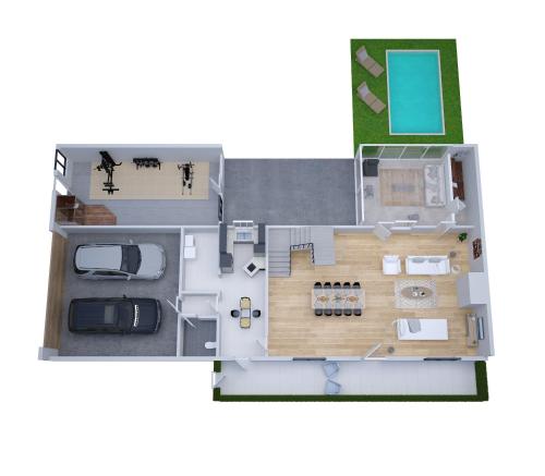VILLA KER BLEUENN * 10 PERSONNES * PISCINE * SAUNA