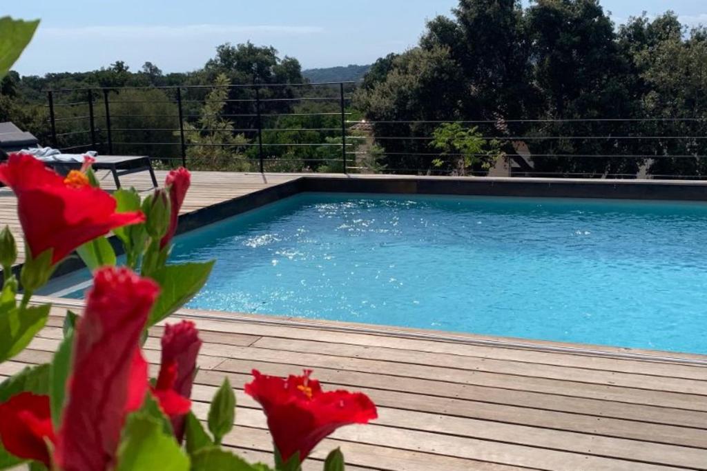 Villa Villa Le Figuier 6 pers piscine chauffée 2 min plage en voiture Hameau du Cavu 20144 Sainte-Lucie-de-Porto-Vecchio